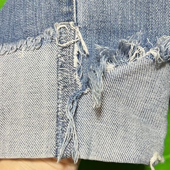 AG Adriano Goldschmied Stevie Cut Slim Straight Cuffed Denim Jeans Size 26 Blue‎ - Picture 6 of 8